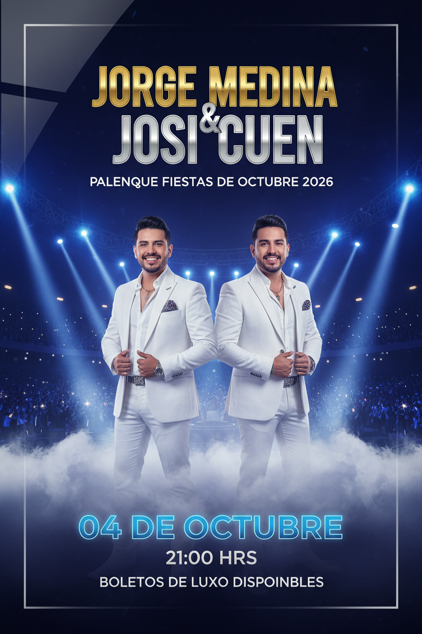 Jorge Medina Y Josi Cuen Palenque Fiestas de Octubre 2026